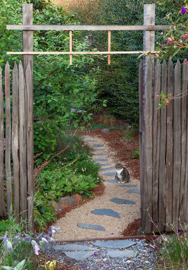 Rustic garden gateway