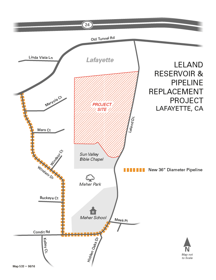 Leland Reservoir Replacement Site Map
