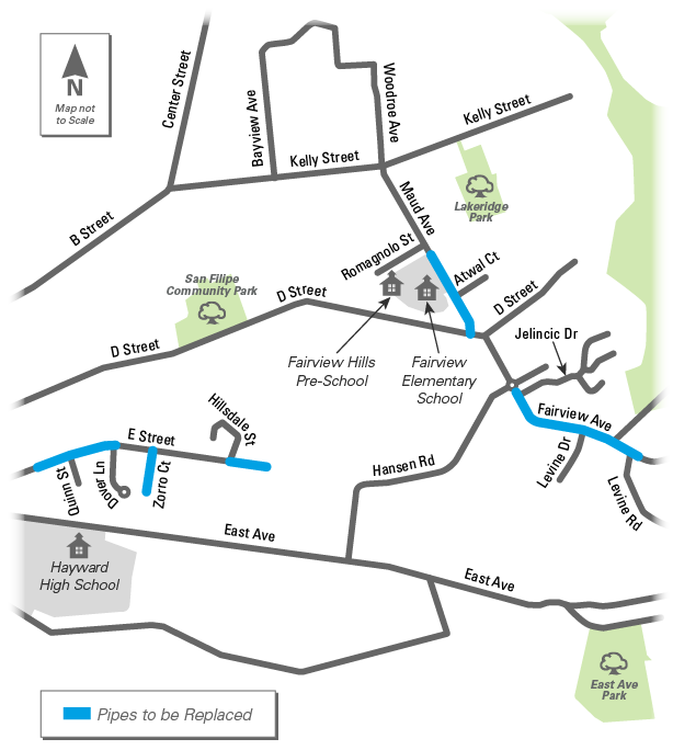Zorro Pipeline Replacement Project map