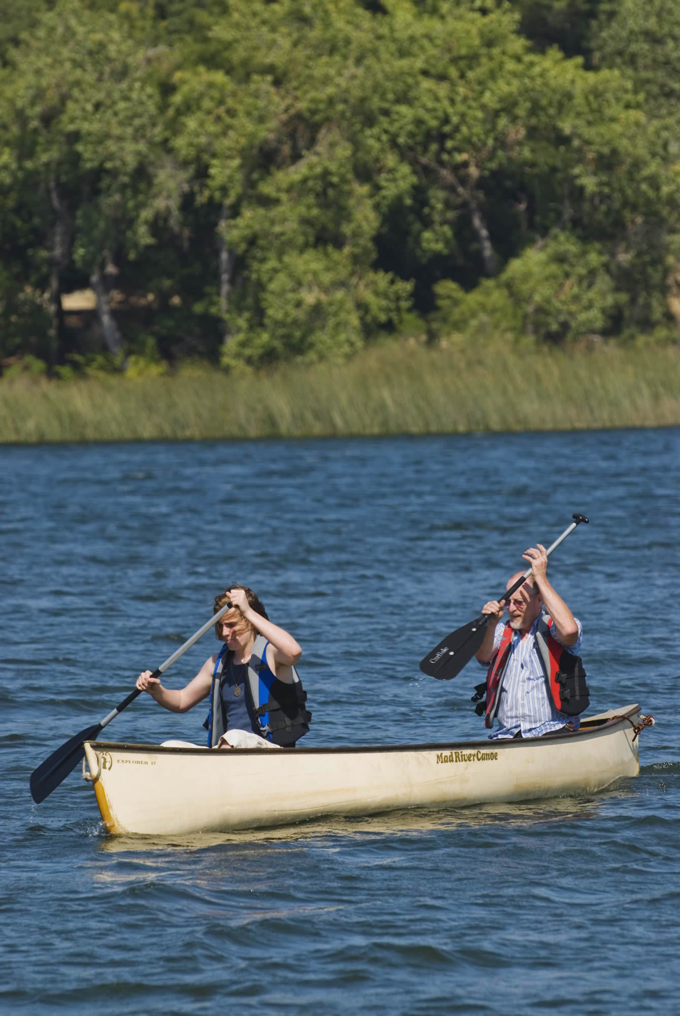 canoeing on Lafayette Reservoir