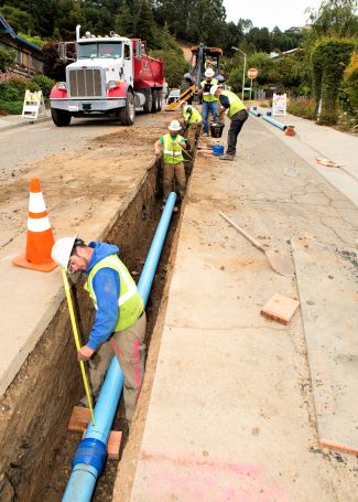 Much of EBMUD's distribution network of 4,200 miles of aging pipe is in need of renewal or replacement. 