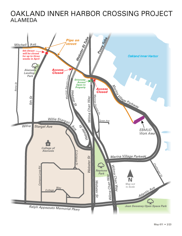 Oakland Inner Harbor Crossing Alameda Map 611 FINAL