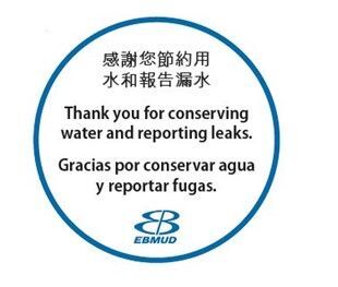 Water Conservation Mirror Clings Multi Language