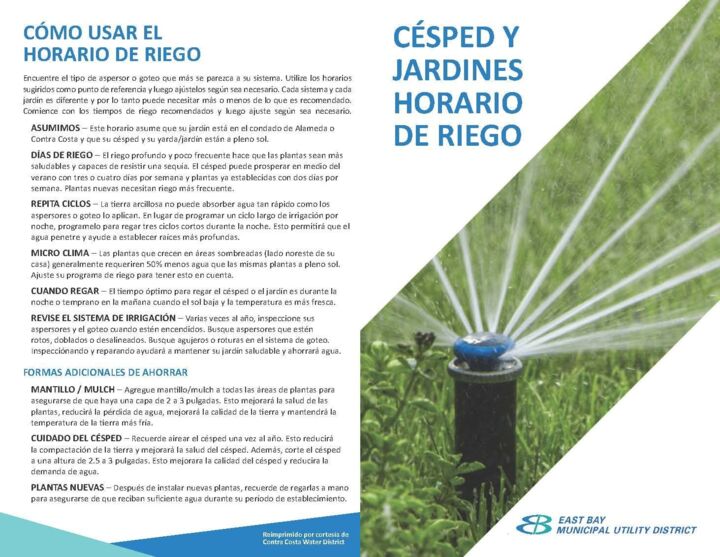 Watering Guide - Horario De Riego Para Cesped