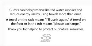 Ebmud Hotel Towels Tent 01