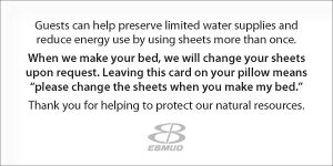 Ebmud Hotel Linens Card 01