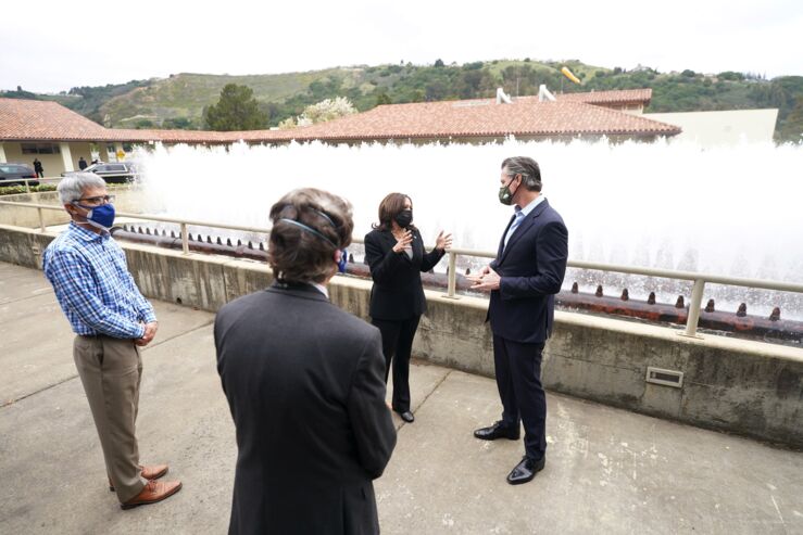 Vice President Kamala Harris Visits EBMUD Water Treatment Plant 