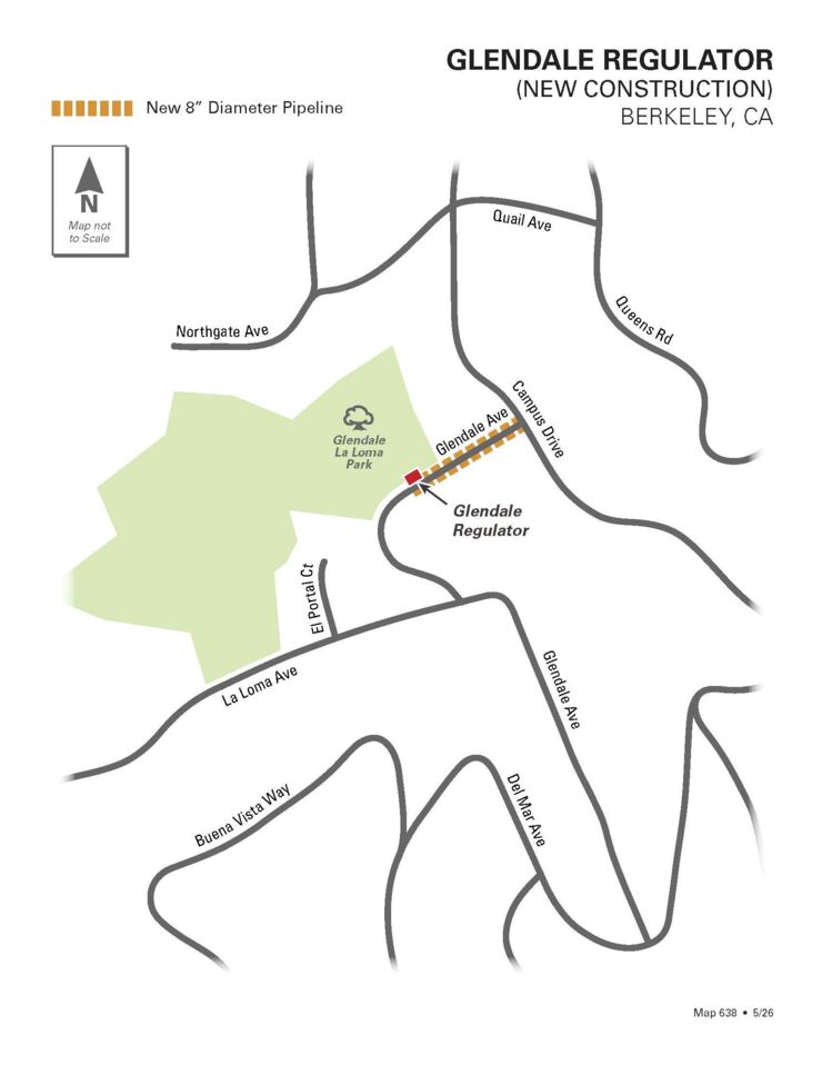 638 EBMUD ConstructionMap Berkeley GlendaleRegulator 050126