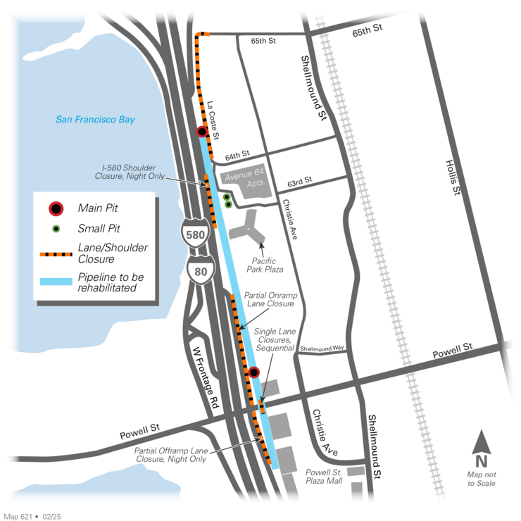 Emeryville North Sewer Interceptor Map