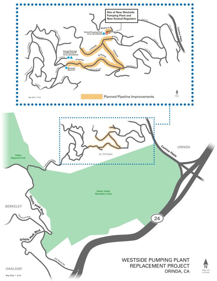 Westside Pumping Plant Map - El Toyonal Map -