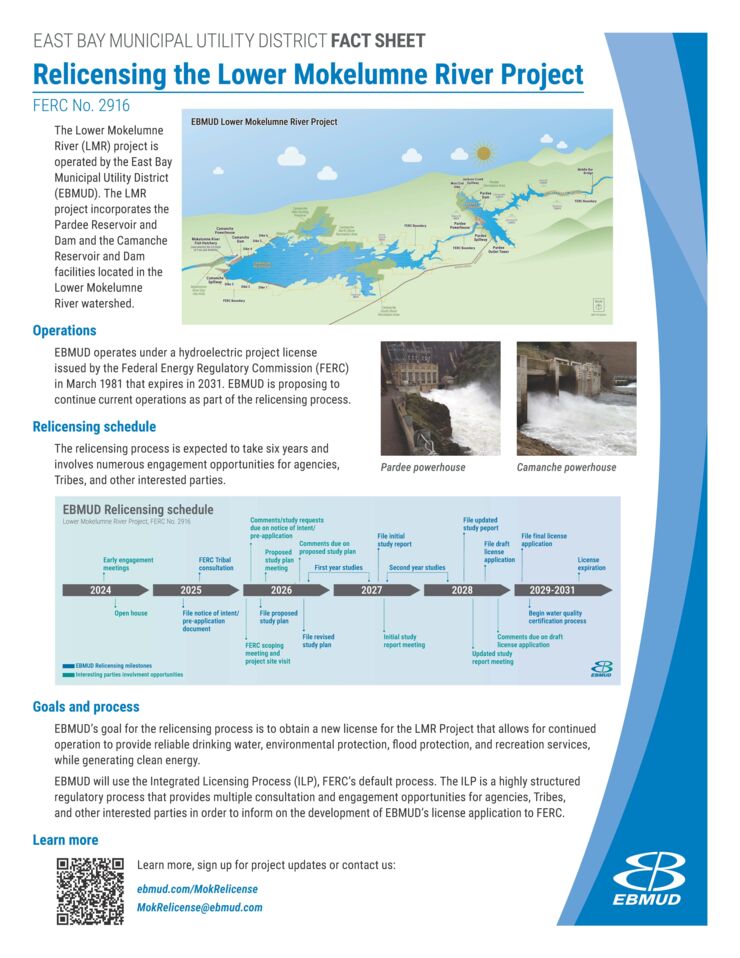FERC Relicense Fact Sheet 2026