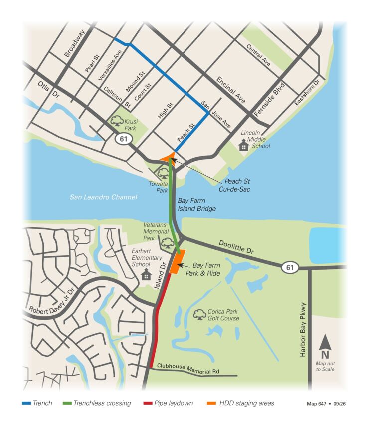 San Leandro Channel Crossing Pipeline Project Map FINAL