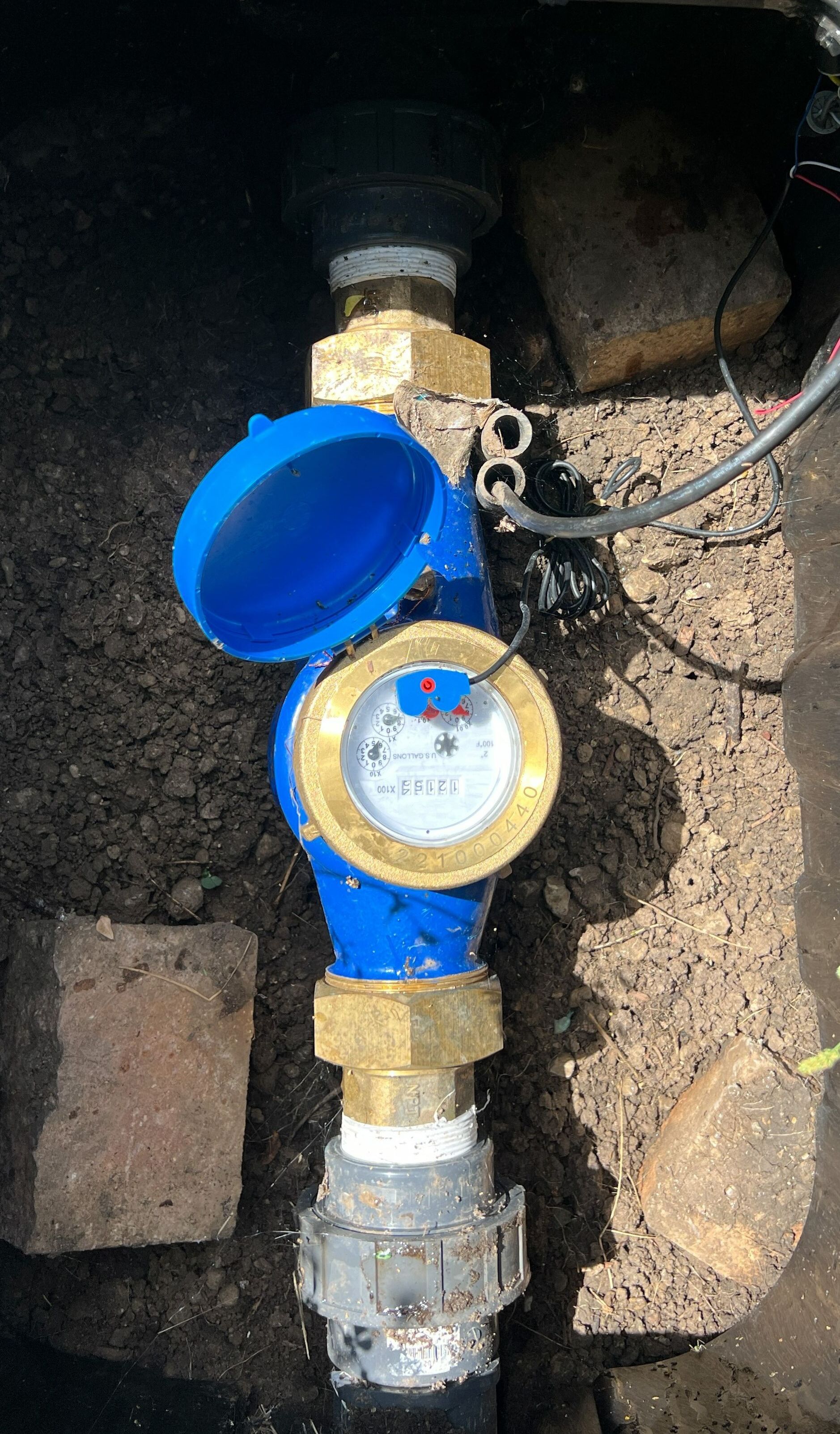 Photo of existing area for proposed submeter installation.